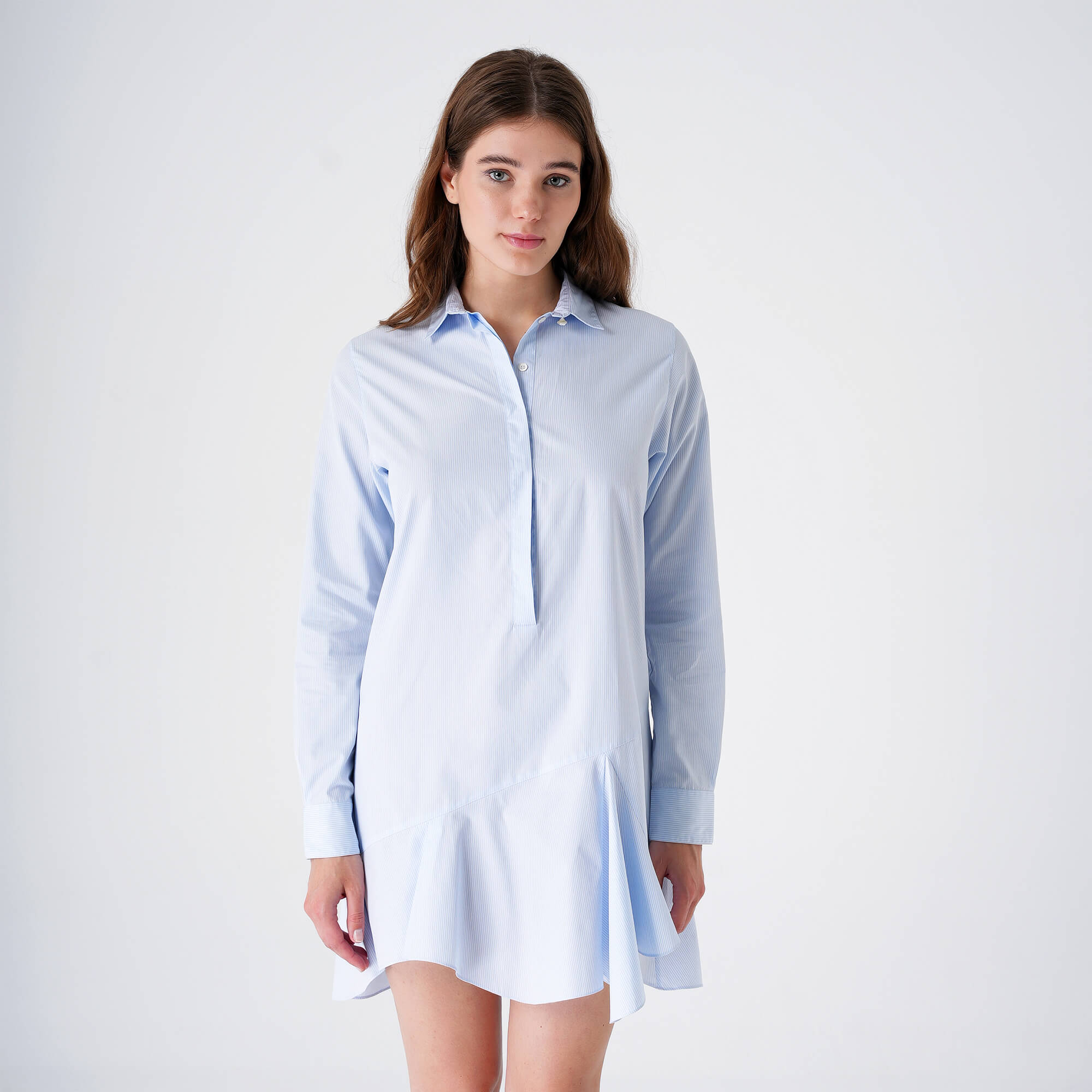 Christian Dior - Blue Striped Shirt Dress